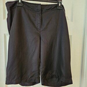 Eileen Fisher Black Bermuda Shorts